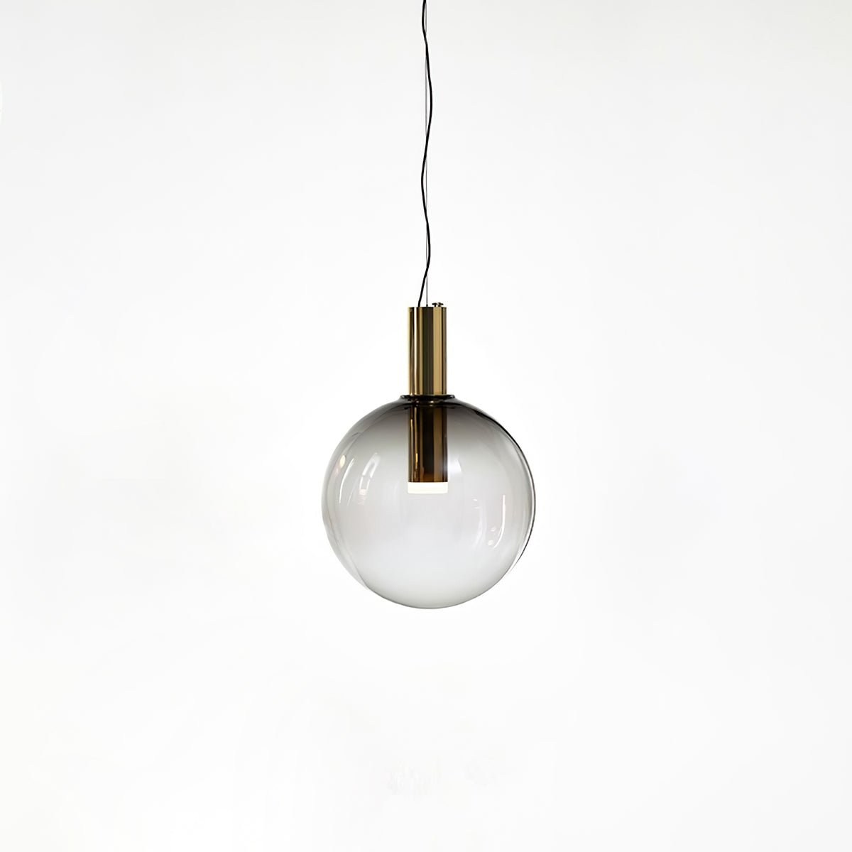 Isabel Pendant Lamp | Glass & Metal Design Hanging Light | GU10 Compatible | Soft Diffused Lighting | Bedroom & Living Space