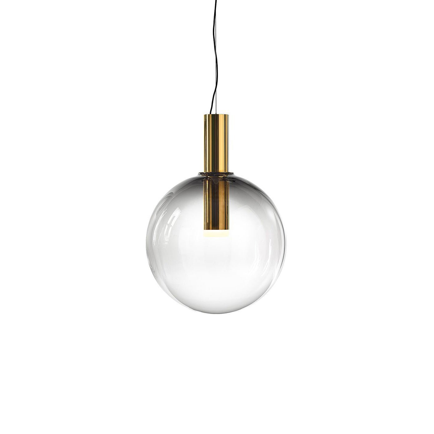 Isabel Pendant Lamp | Glass & Metal Design Hanging Light | GU10 Compatible | Soft Diffused Lighting | Bedroom & Living Space