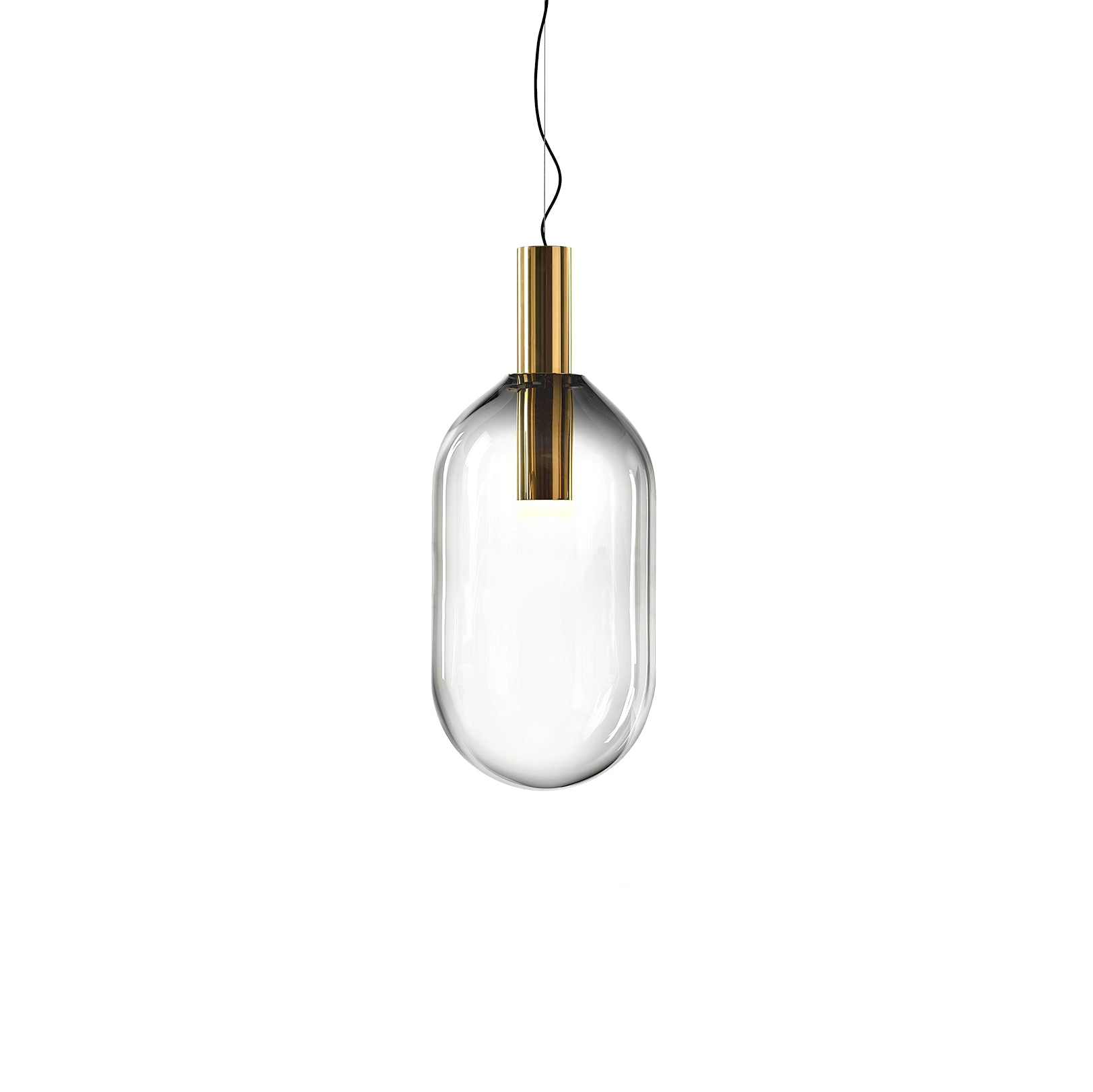 Isabel Pendant Lamp | Glass & Metal Design Hanging Light | GU10 Compatible | Soft Diffused Lighting | Bedroom & Living Space