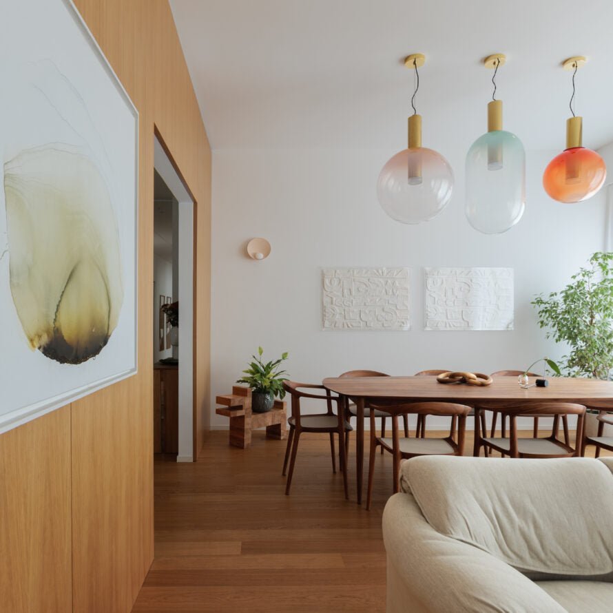 Isabel Pendant Lamp | Glass & Metal Design Hanging Light | GU10 Compatible | Soft Diffused Lighting | Bedroom & Living Space
