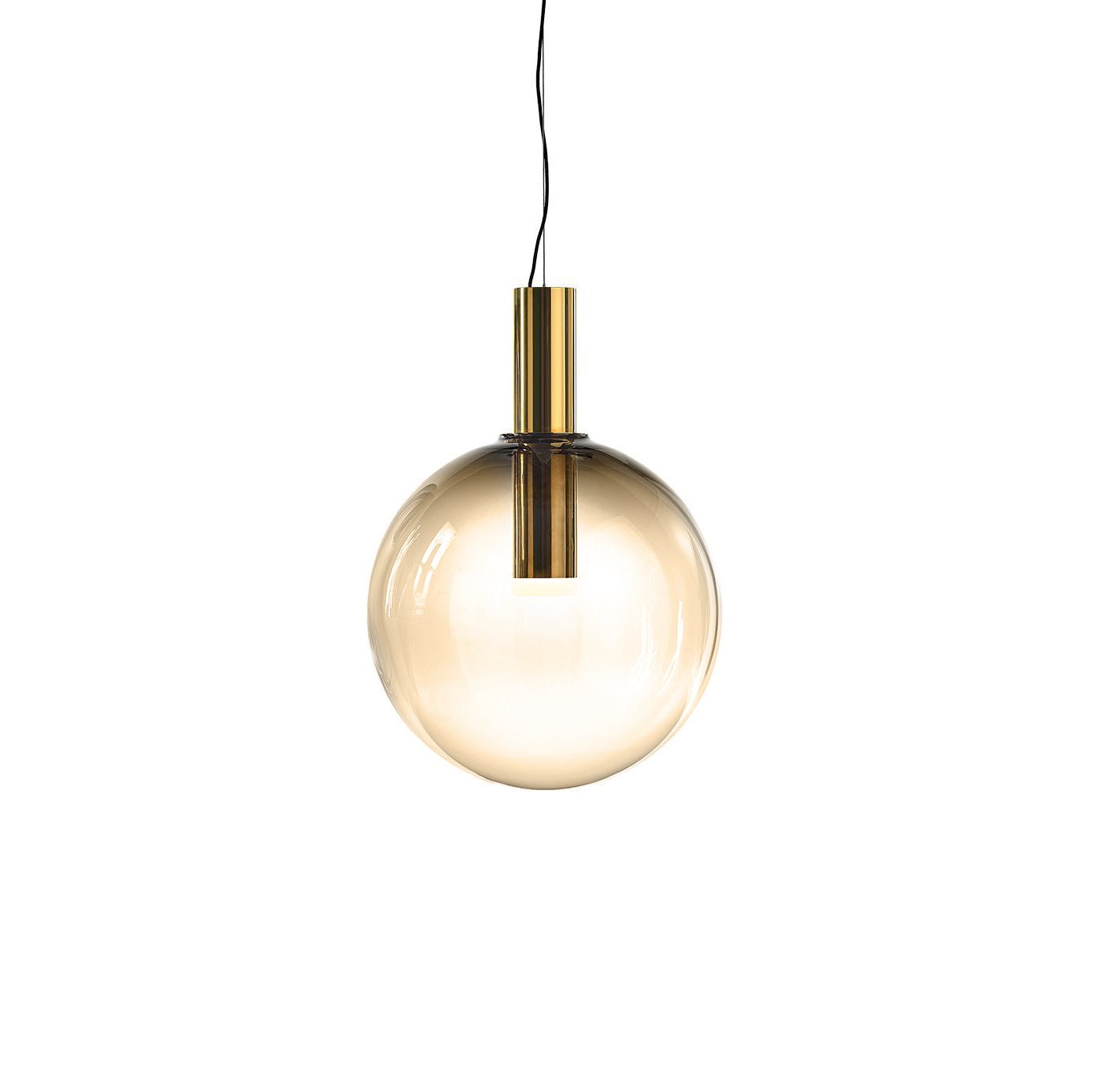 Isabel Pendant Lamp | Glass & Metal Design Hanging Light | GU10 Compatible | Soft Diffused Lighting | Bedroom & Living Space