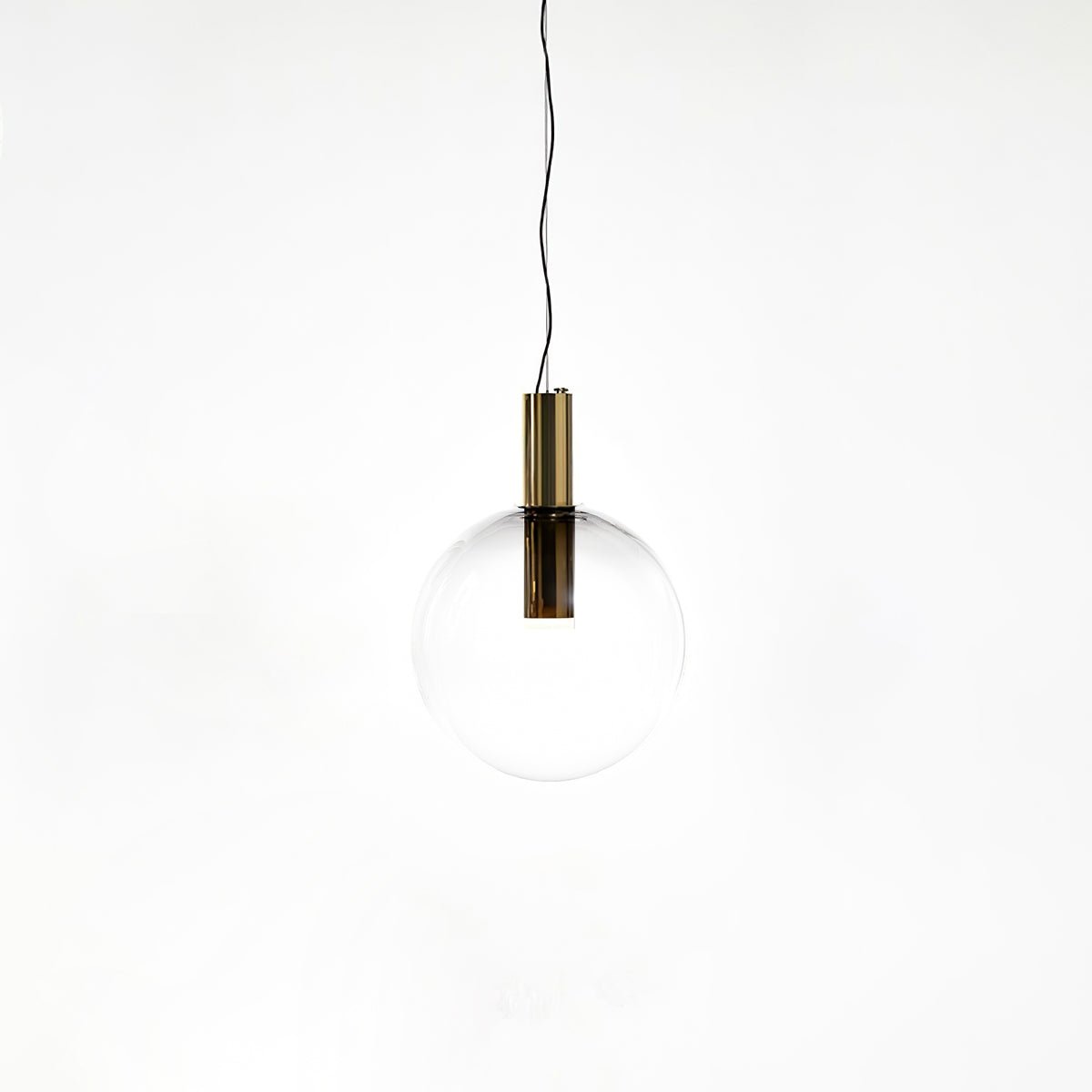 Isabel Pendant Lamp | Glass & Metal Design Hanging Light | GU10 Compatible | Soft Diffused Lighting | Bedroom & Living Space