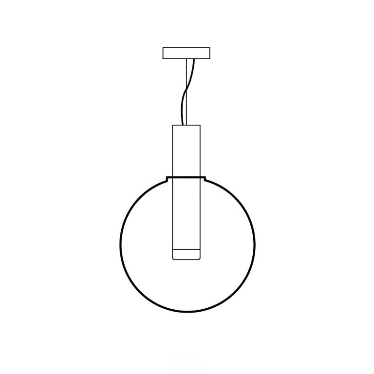Isabel Pendant Lamp | Glass & Metal Design Hanging Light | GU10 Compatible | Soft Diffused Lighting | Bedroom & Living Space