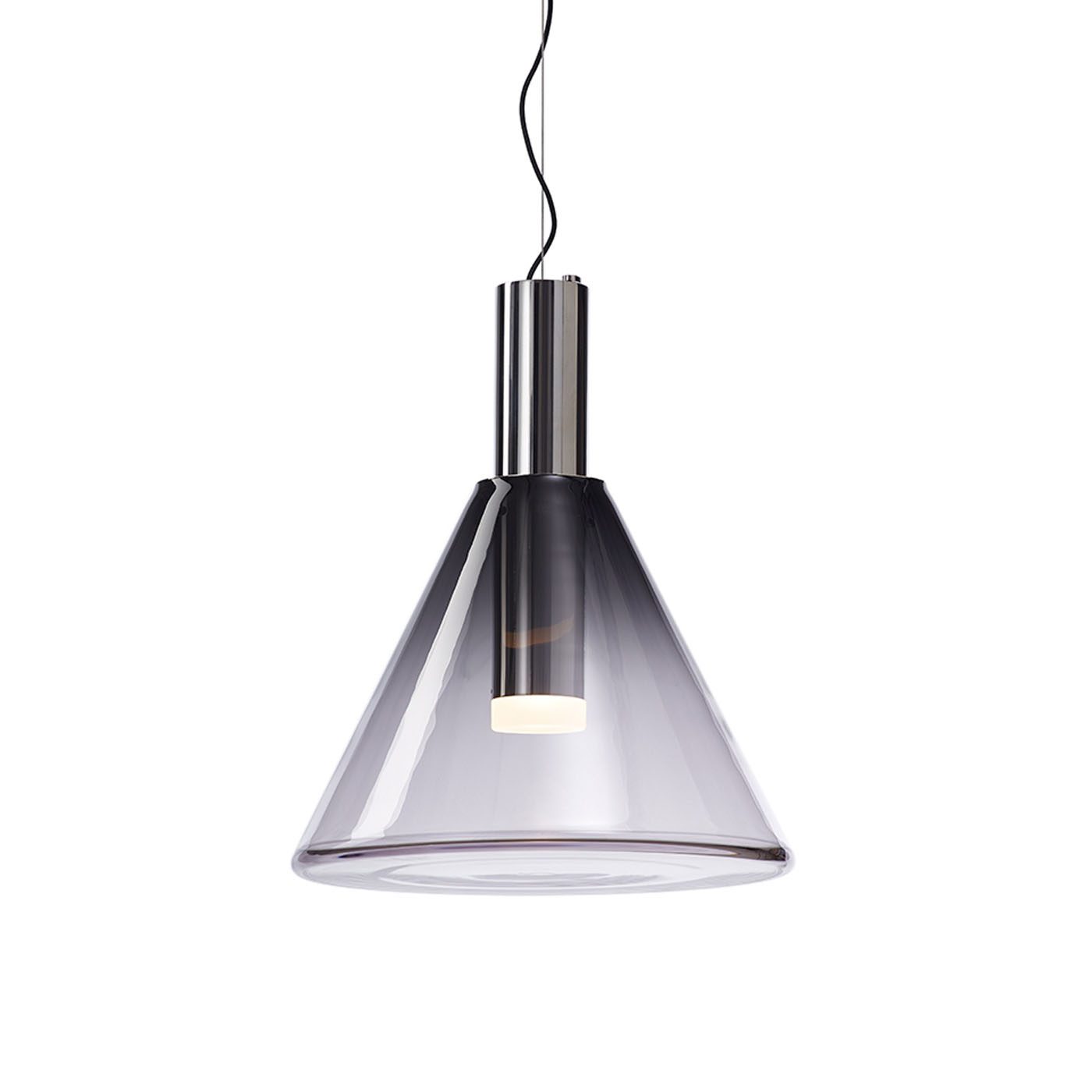 Isabel Pendant Lamp | Glass & Metal Design Hanging Light | GU10 Compatible | Soft Diffused Lighting | Bedroom & Living Space