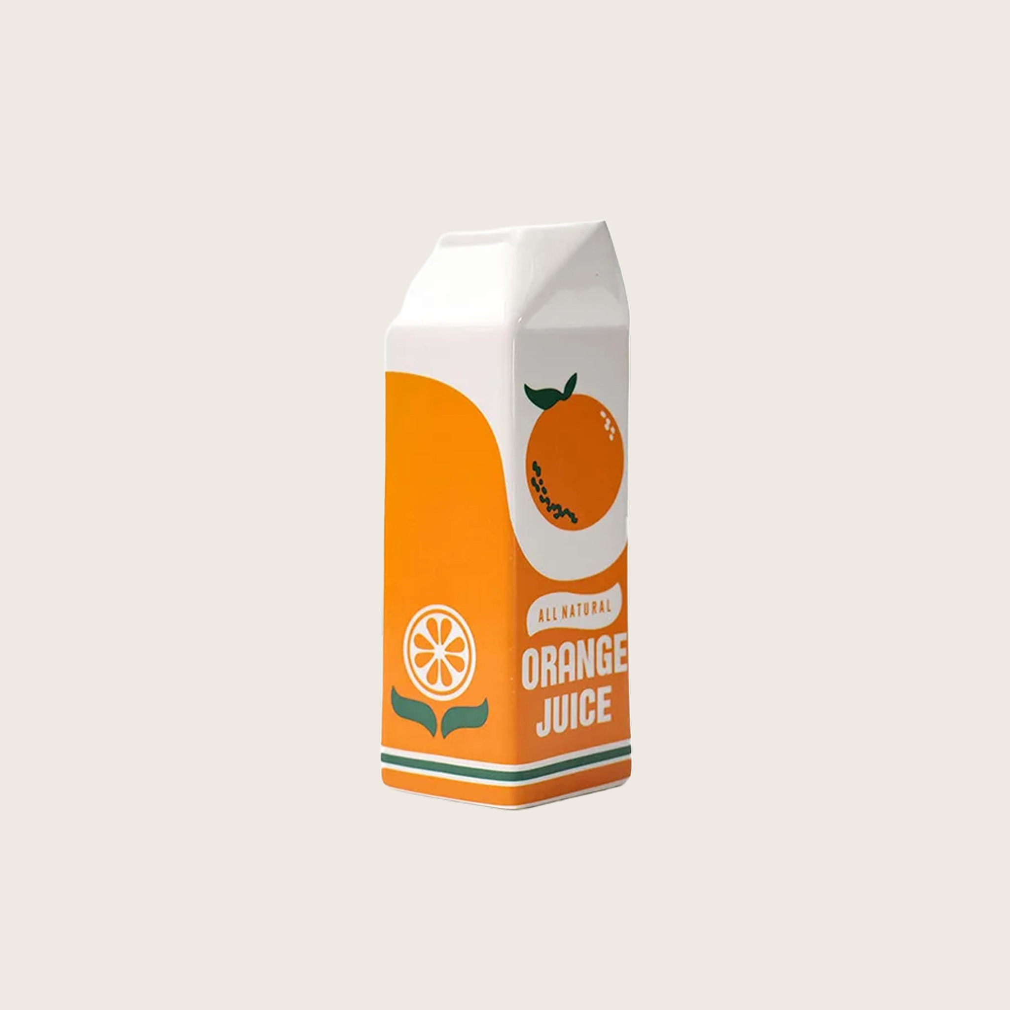 Vitra Suko | Glass Vase in the Style of an Orange Juice Bottle