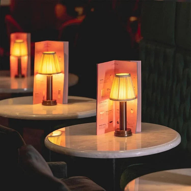 LED Wireless Side Metal Table Lamp