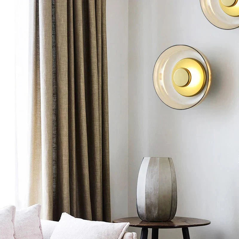 Scandinavian Wall Sconce for Bedroom & Living Room | Minimalist Glass Stone Design | LED 5W Accent Light | 23x95cm