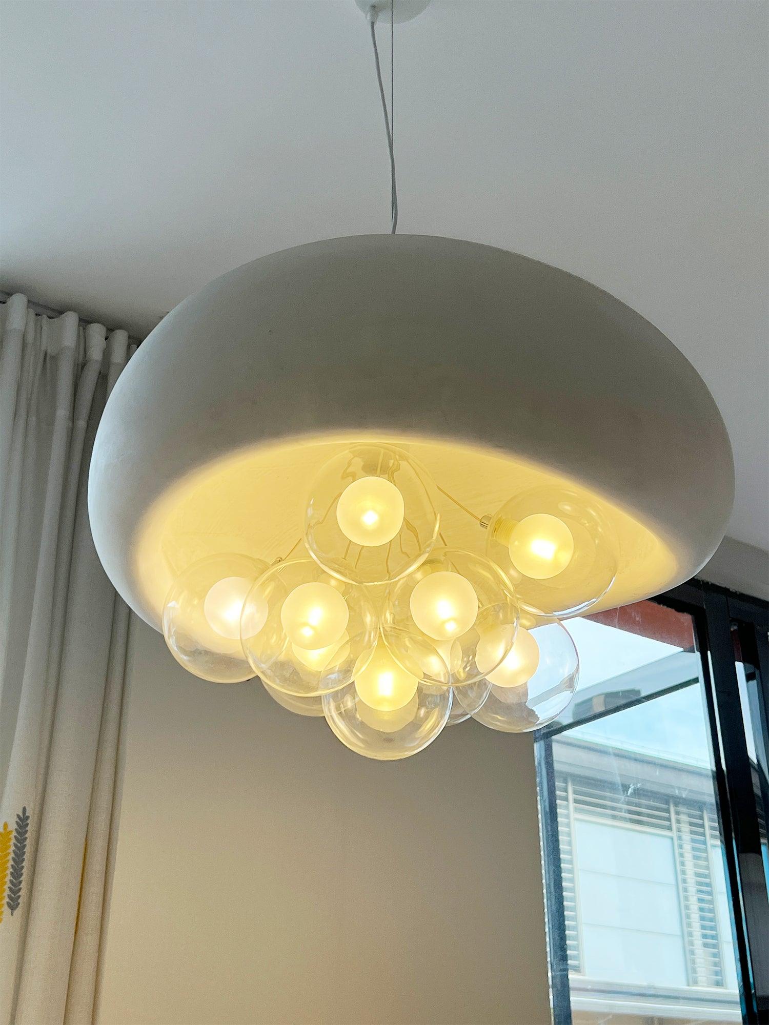 Bubble Pendant Lamp Cluster | Modern Sculptural Hanging Light | G9 Glass Spheres | Adjustable Suspension | Statement Ceiling Lighting