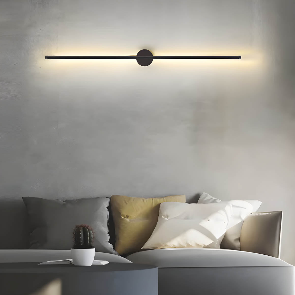 Long Strip LED Wall Lamp | Modern Linear Wall Light | Aluminum Silicone Design | Indoor Accent Lighting | Hallway Bedroom Foyer