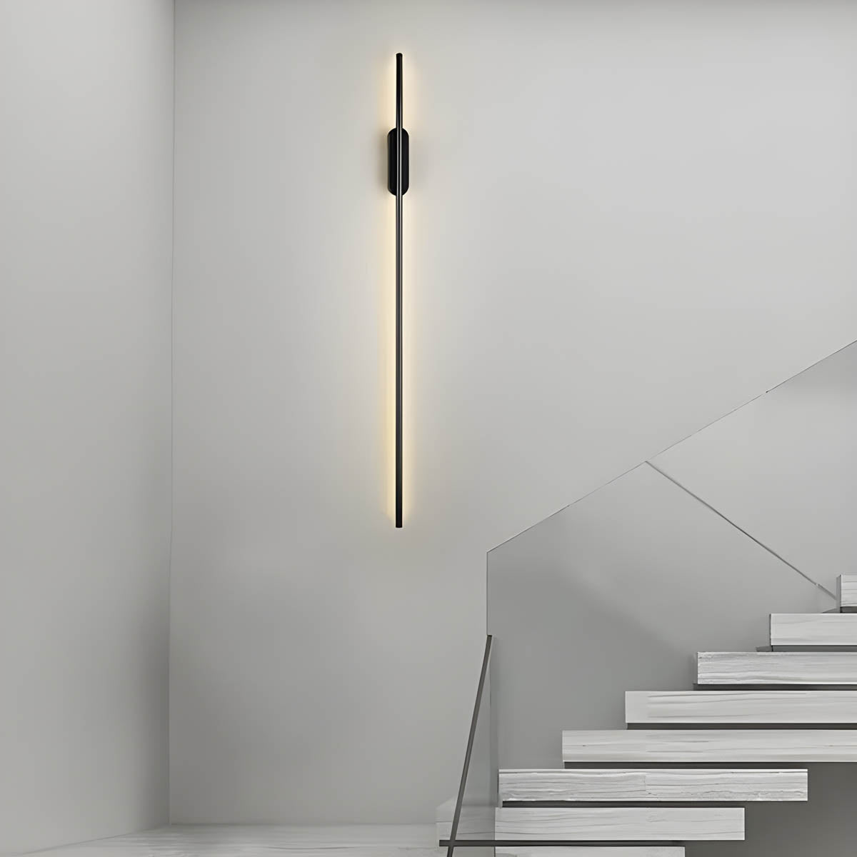 Long Strip LED Wall Lamp | Modern Linear Wall Light | Aluminum Silicone Design | Indoor Accent Lighting | Hallway Bedroom Foyer