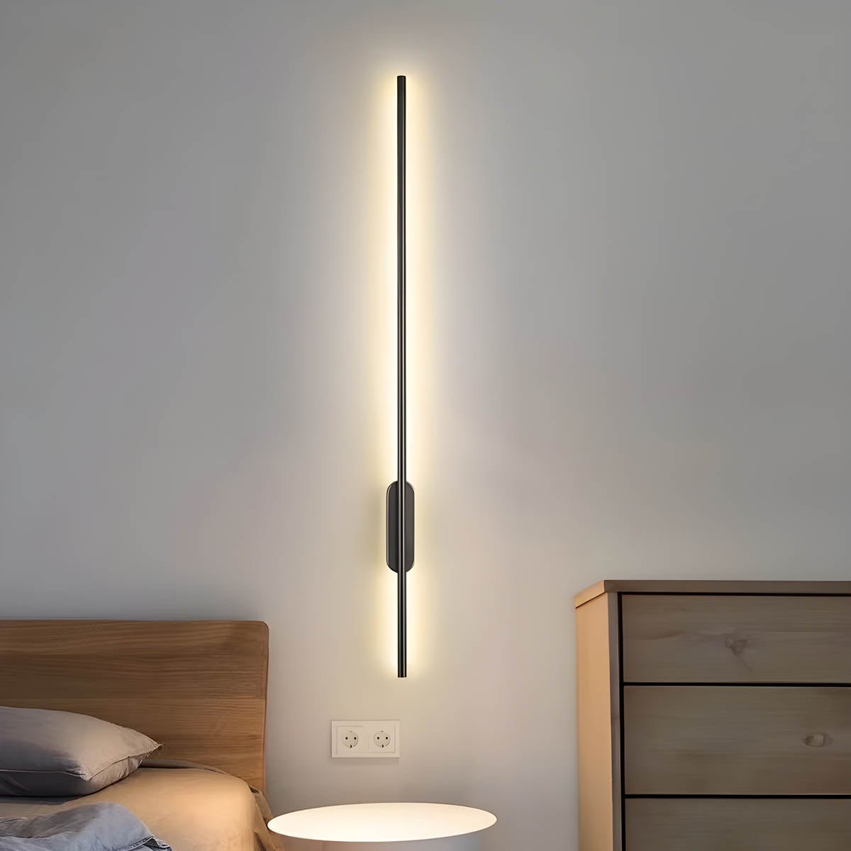 Long Strip LED Wall Lamp | Modern Linear Wall Light | Aluminum Silicone Design | Indoor Accent Lighting | Hallway Bedroom Foyer