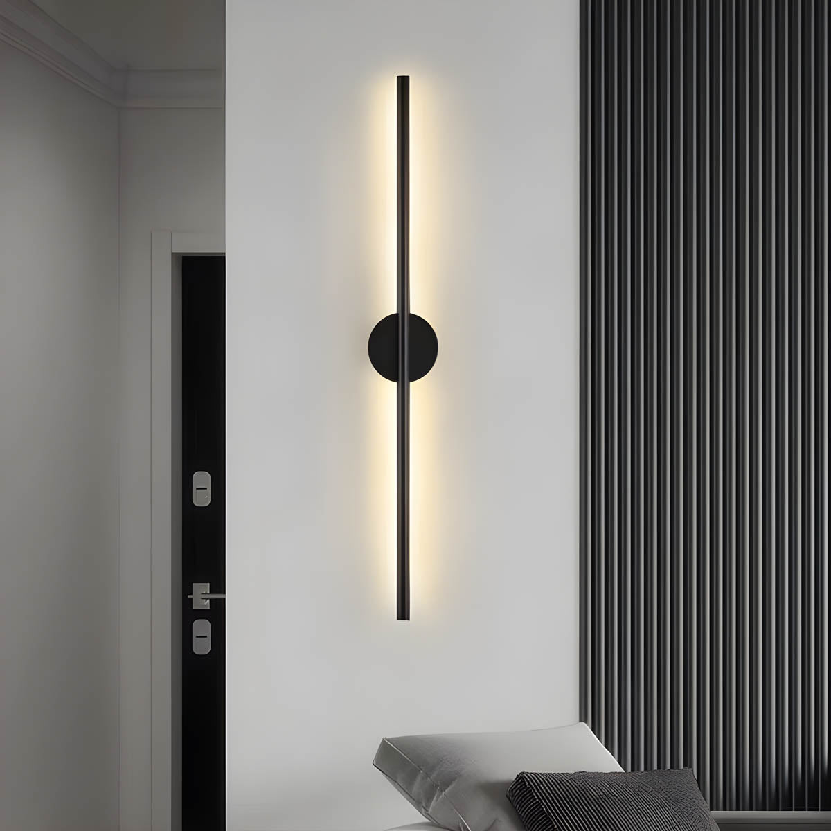 Long Strip LED Wall Lamp | Modern Linear Wall Light | Aluminum Silicone Design | Indoor Accent Lighting | Hallway Bedroom Foyer