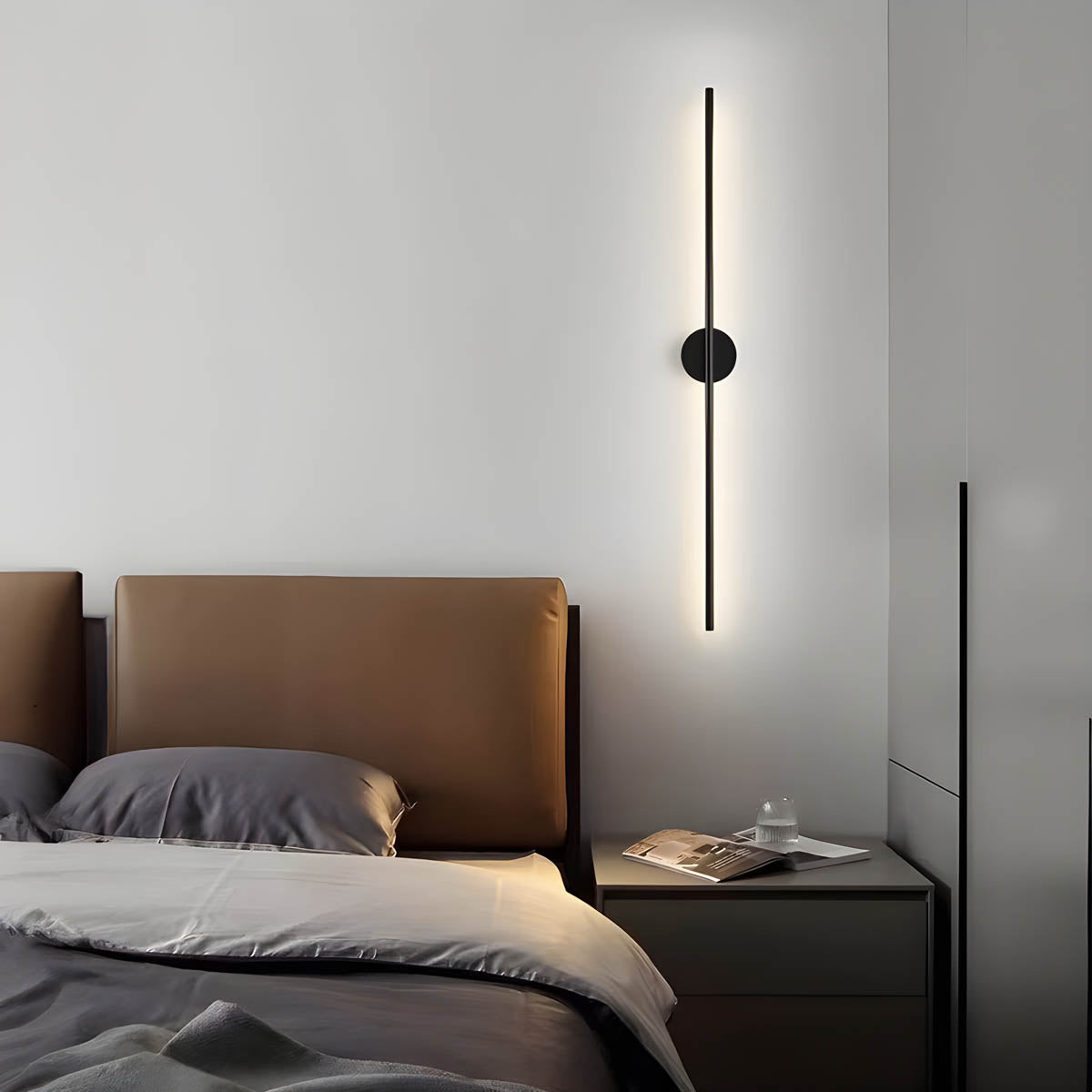 Long Strip LED Wall Lamp | Modern Linear Wall Light | Aluminum Silicone Design | Indoor Accent Lighting | Hallway Bedroom Foyer