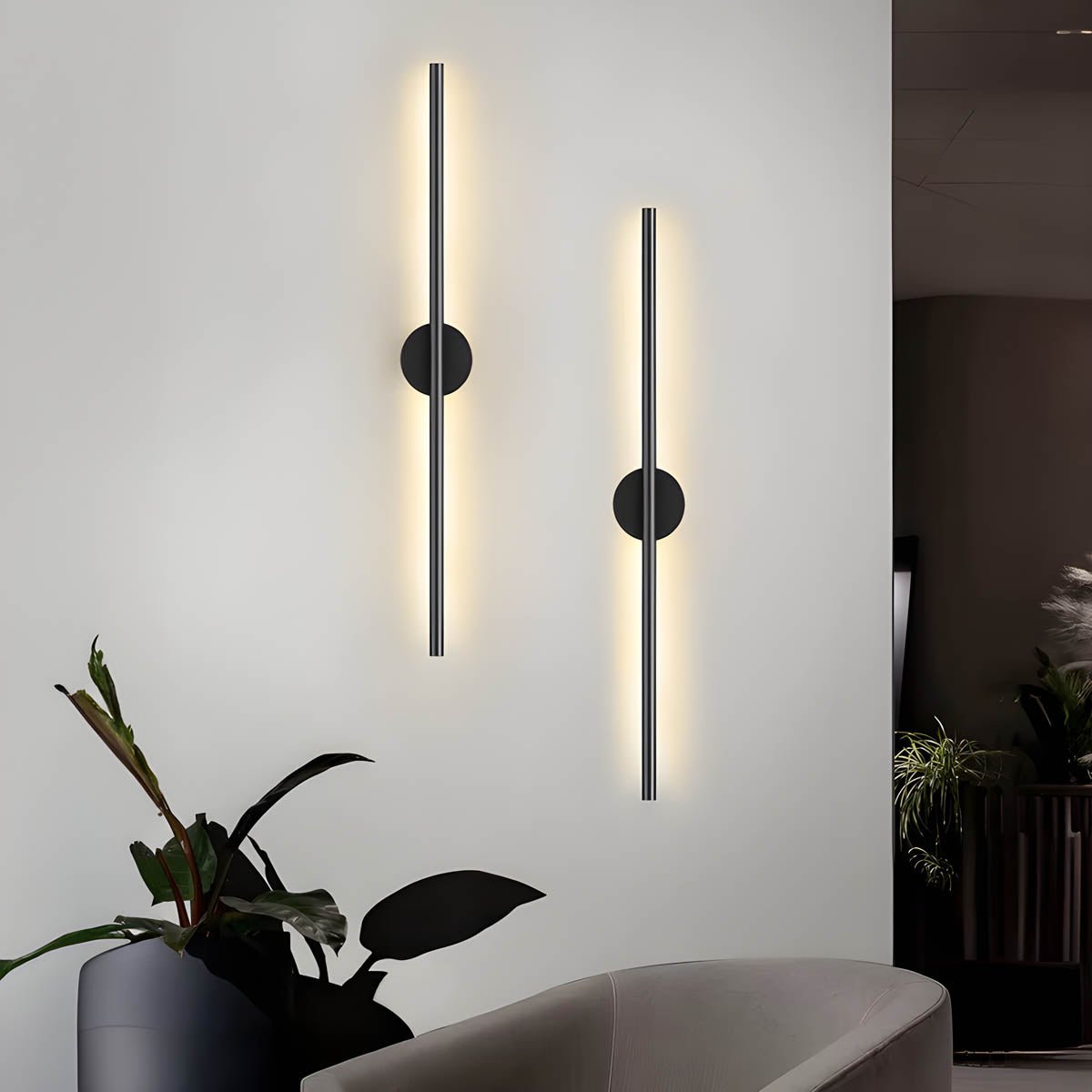 Long Strip LED Wall Lamp | Modern Linear Wall Light | Aluminum Silicone Design | Indoor Accent Lighting | Hallway Bedroom Foyer
