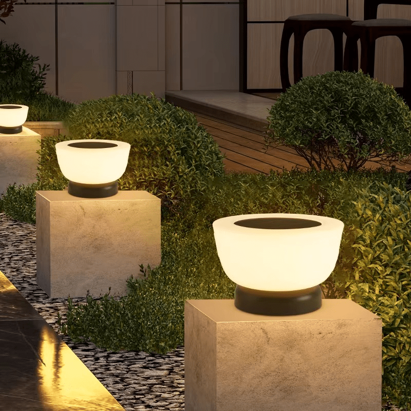 Solar Landing Light Outdoor LED Pathway Lamp | IP65 Waterproof | Acrylic & Hardware | Warm Light E27 Garden & Driveway Lighting