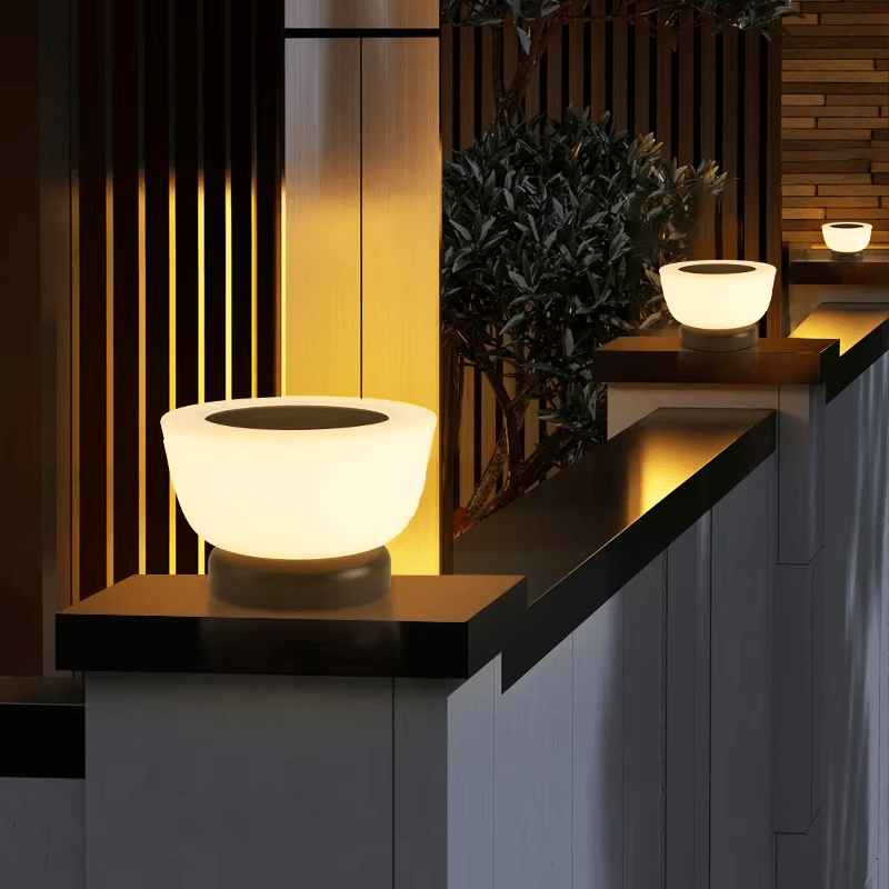 Solar Landing Light Outdoor LED Pathway Lamp | IP65 Waterproof | Acrylic & Hardware | Warm Light E27 Garden & Driveway Lighting