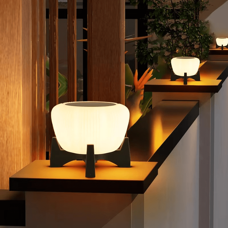 Solar Landing Light Outdoor LED Pathway Lamp | IP65 Waterproof | Acrylic & Hardware | Warm Light E27 Garden & Driveway Lighting