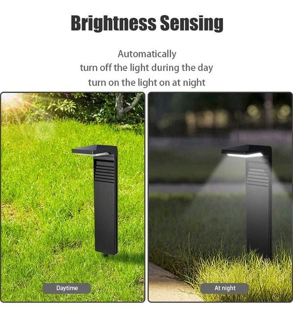 Solar Garden Light | Lavie Outdoor LED Lamp | Metal Solar Powered Landscape Lighting | Warm White Ambient Garden Light