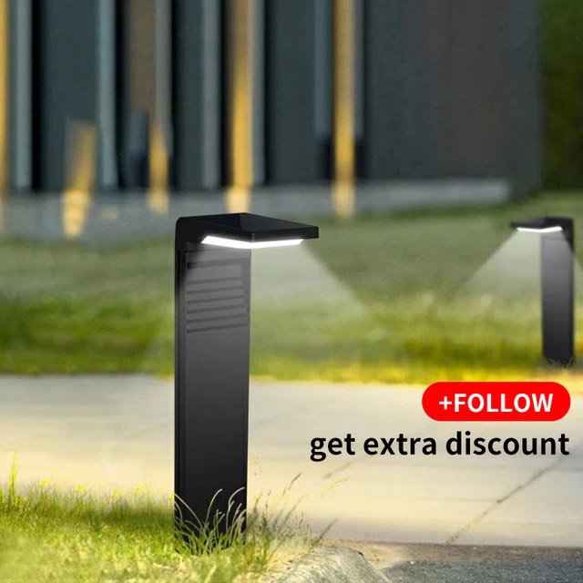 Solar Garden Light | Lavie Outdoor LED Lamp | Metal Solar Powered Landscape Lighting | Warm White Ambient Garden Light
