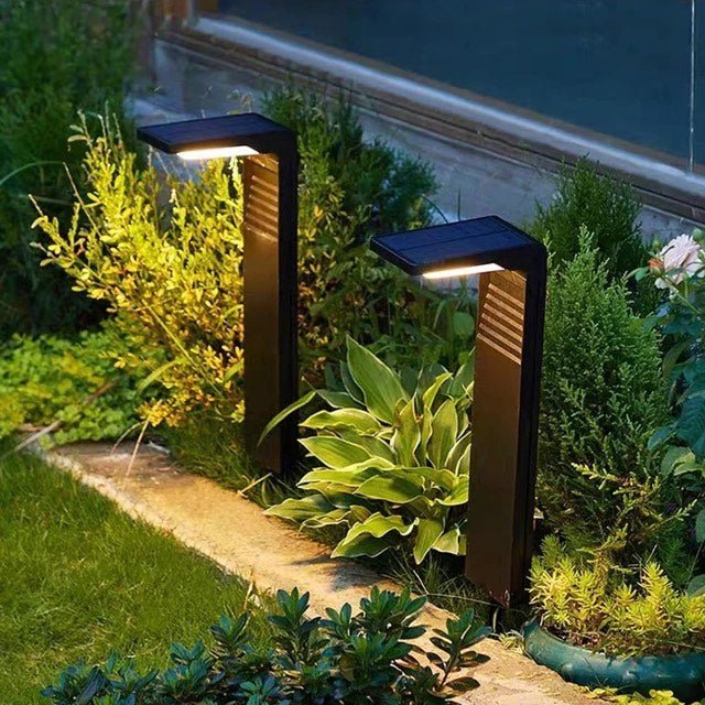 Solar Garden Light | Lavie Outdoor LED Lamp | Metal Solar Powered Landscape Lighting | Warm White Ambient Garden Light