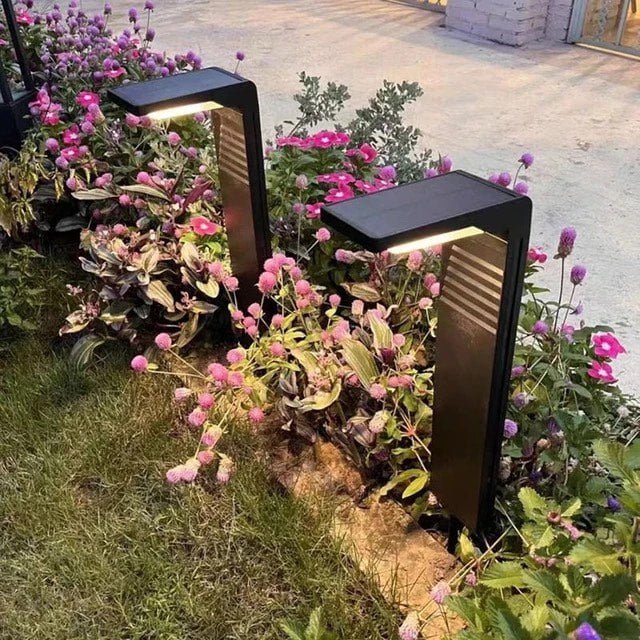 Solar Garden Light | Lavie Outdoor LED Lamp | Metal Solar Powered Landscape Lighting | Warm White Ambient Garden Light