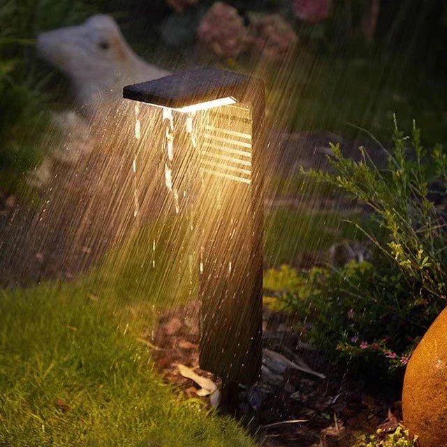 Solar Garden Light | Lavie Outdoor LED Lamp | Metal Solar Powered Landscape Lighting | Warm White Ambient Garden Light