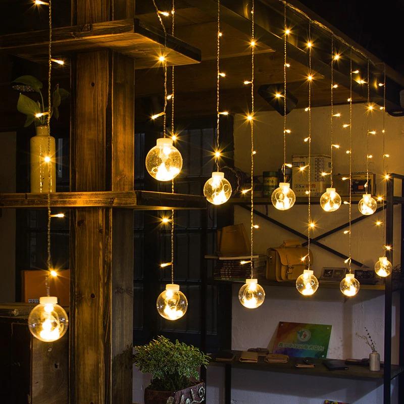 LED Outdoor Hanging String Lights | Fairy Bulb Garland Lighting | Warm White & Multi Color | IP44 Waterproof Outdoor Decorative Lights