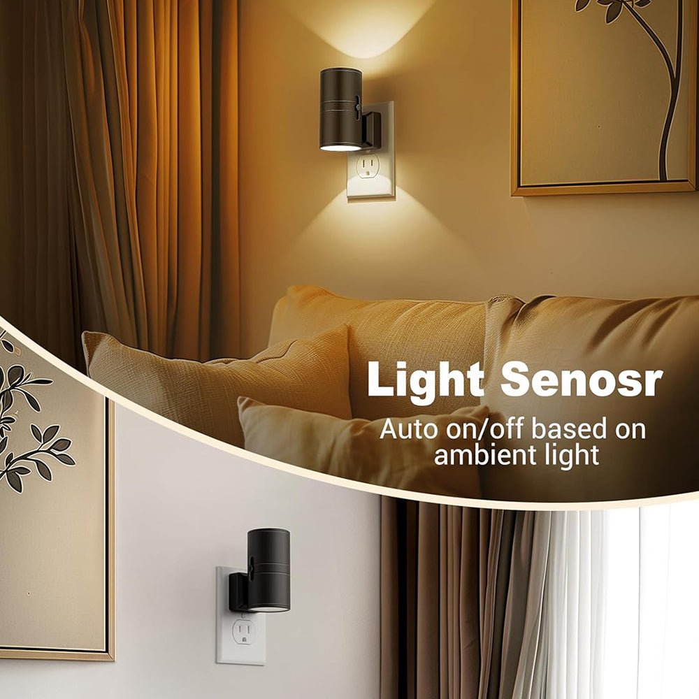 Alova LED Wall Lamp | Modern Sensor Night Light | Automatic & Continuous Mode | Compact Indoor Wall Lighting | Hallway Stair Bathroom Light