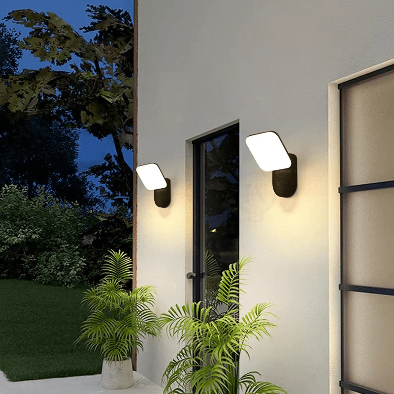 LED Wall Lamp with Motion Sensor Outdoor | IP65 Waterproof | 12W LED | Aluminum Acrylic | Smart Security Lighting for Entrance and Garden