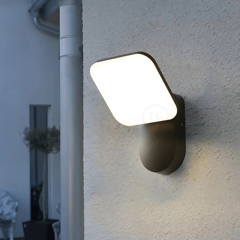 LED Wall Lamp with Motion Sensor Outdoor | IP65 Waterproof | 12W LED | Aluminum Acrylic | Smart Security Lighting for Entrance and Garden