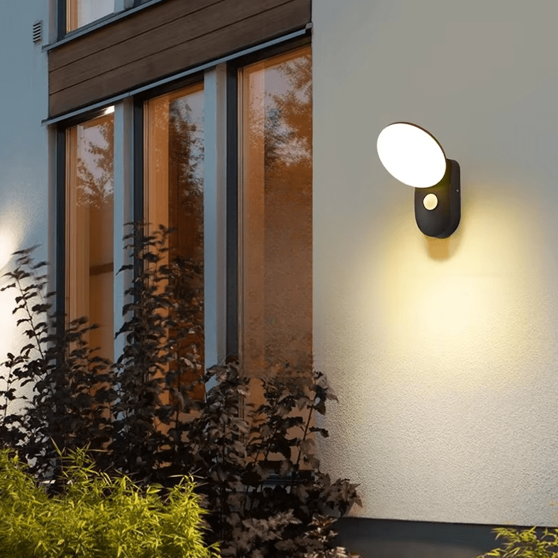 LED Wall Lamp with Motion Sensor Outdoor | IP65 Waterproof | 12W LED | Aluminum Acrylic | Smart Security Lighting for Entrance and Garden
