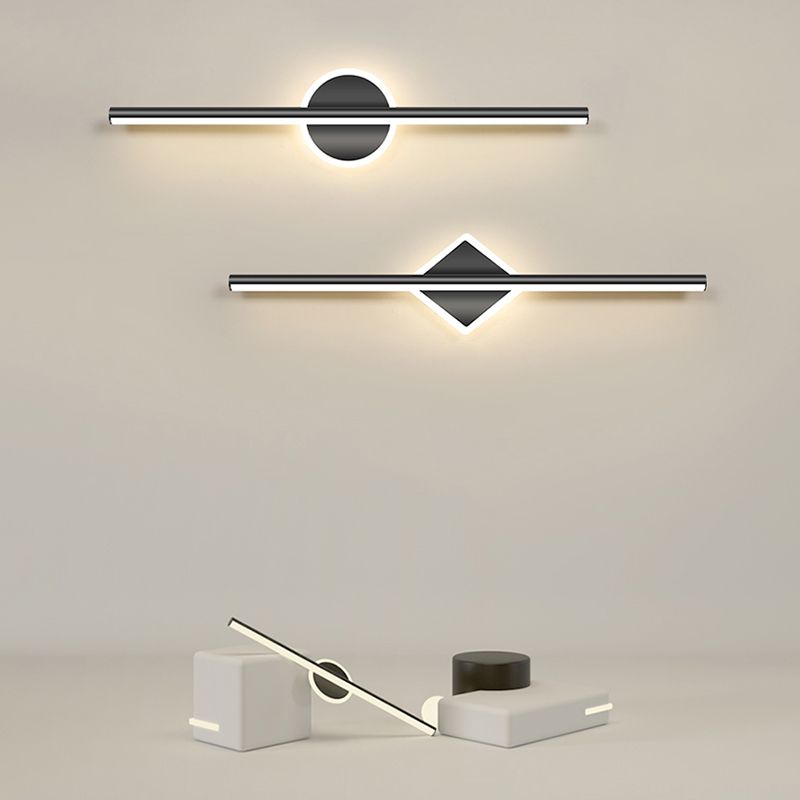 Modern LED Wall Lamp Round or Square Design | Silicone Metal Build | SMD LED | IP44 Indoor Lighting | 40–80 cm Wall Fixture