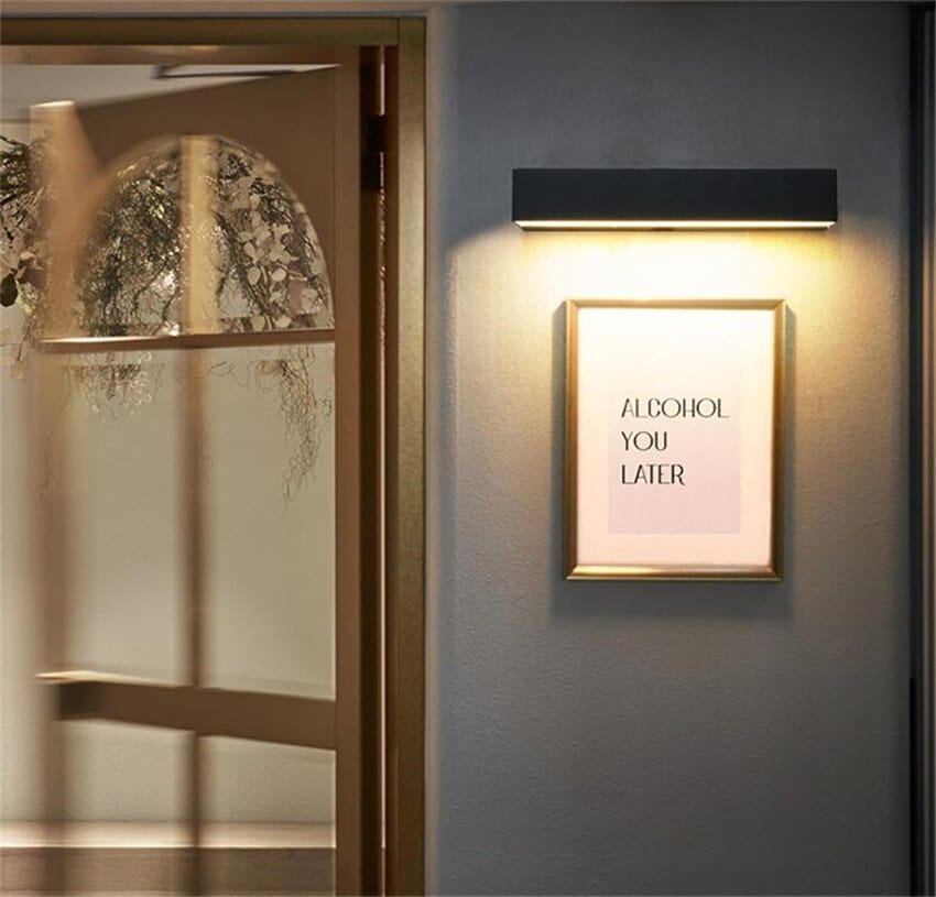 Outdoor LED Bar Wall Light Luminous | IP65 Waterproof | Aluminum Tempered Glass | Warm White | 30–80 cm Modern Exterior Lighting