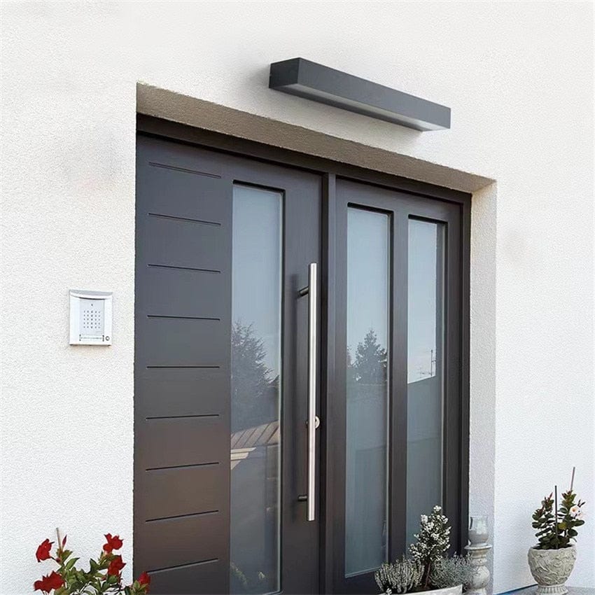 Outdoor LED Bar Wall Light Luminous | IP65 Waterproof | Aluminum Tempered Glass | Warm White | 30–80 cm Modern Exterior Lighting