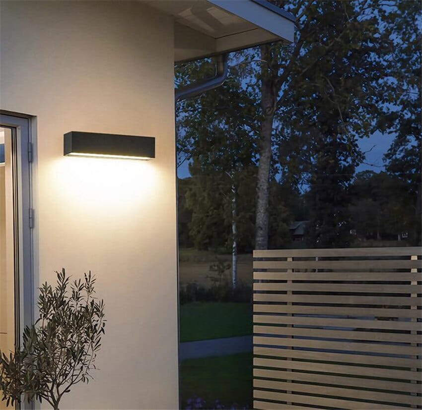 Outdoor LED Bar Wall Light Luminous | IP65 Waterproof | Aluminum Tempered Glass | Warm White | 30–80 cm Modern Exterior Lighting