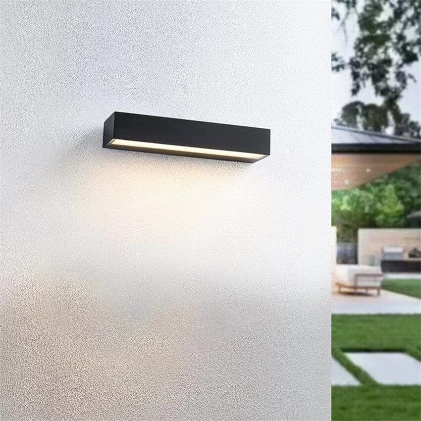 Outdoor LED Bar Wall Light Luminous | IP65 Waterproof | Aluminum Tempered Glass | Warm White | 30–80 cm Modern Exterior Lighting