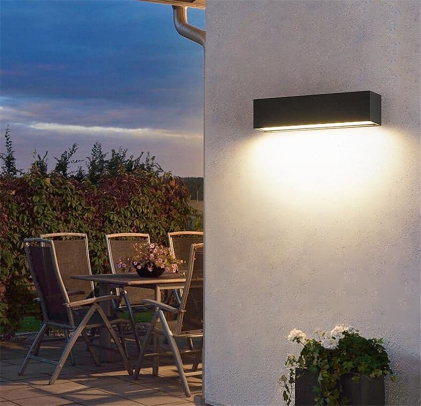 Outdoor LED Bar Wall Light Luminous | IP65 Waterproof | Aluminum Tempered Glass | Warm White | 30–80 cm Modern Exterior Lighting