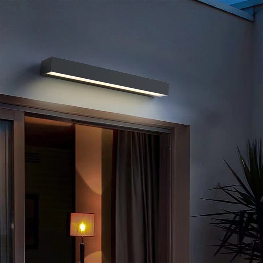 Outdoor LED Bar Wall Light Luminous | IP65 Waterproof | Aluminum Tempered Glass | Warm White | 30–80 cm Modern Exterior Lighting