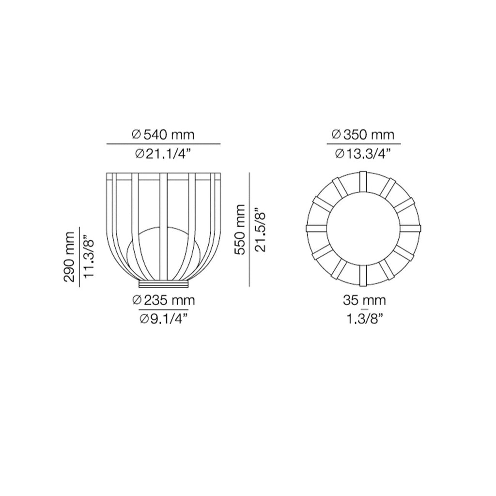 Luxury Garden Lamp with Planter