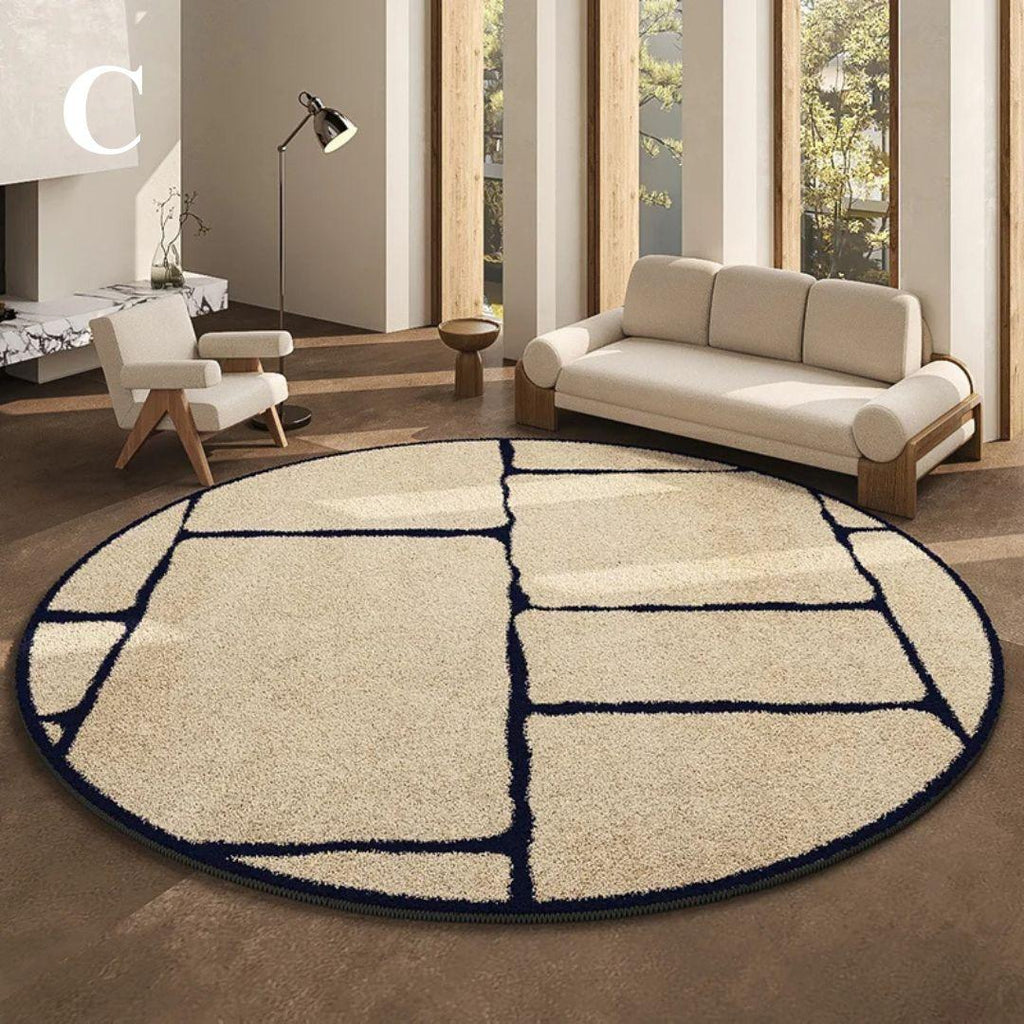 LunaWeave | Round Rug for Home | Luxurious French Style Rug – Soft, Elegant & Easy to Care For