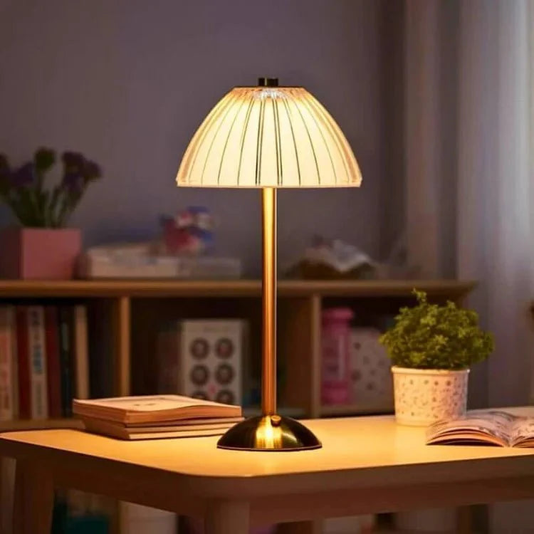 Crystal Metal Wireless Table Lamp