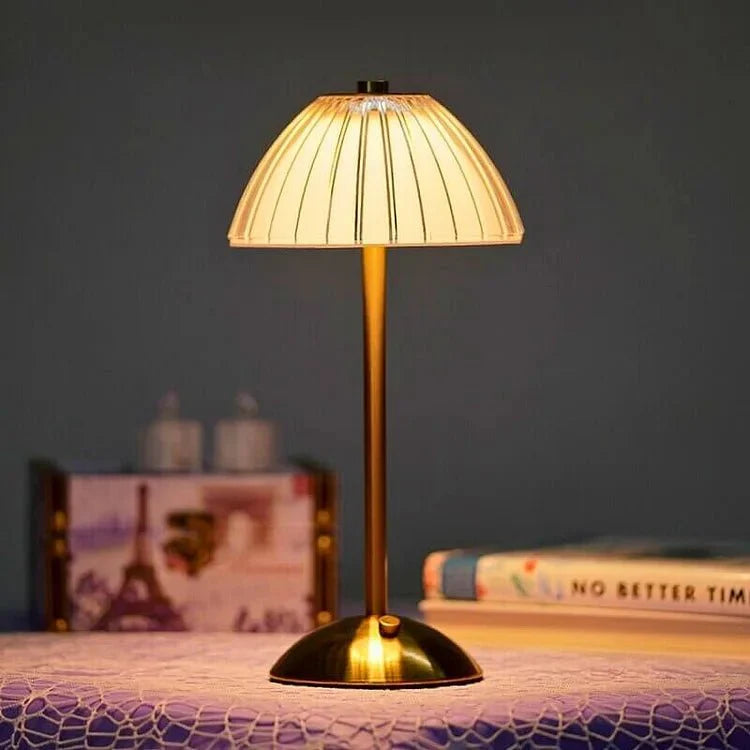 Crystal Metal Wireless Table Lamp