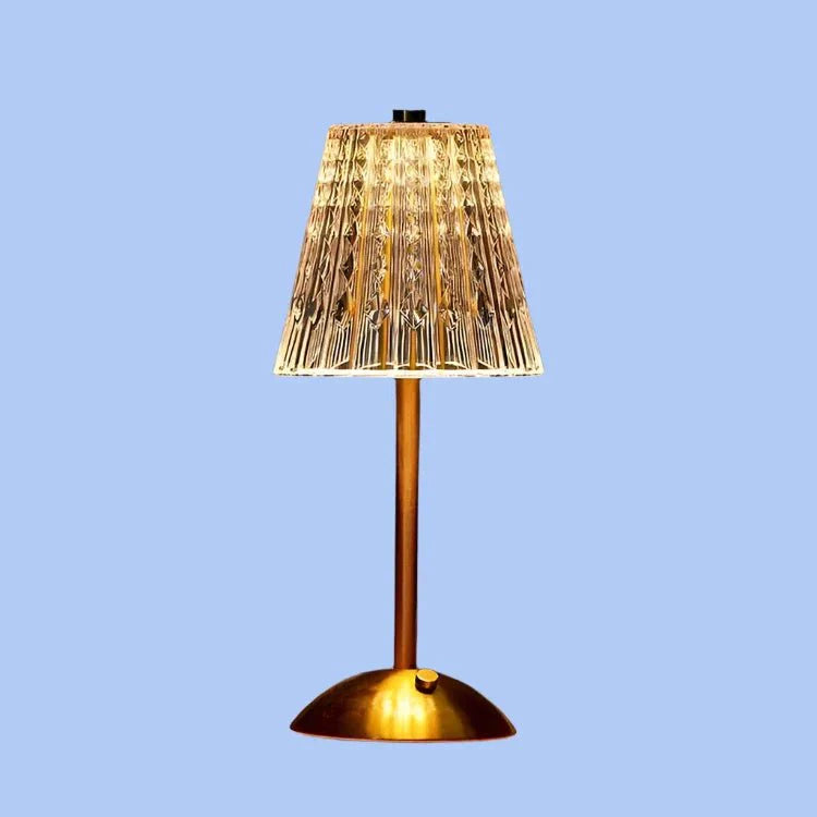 Crystal Metal Wireless Table Lamp