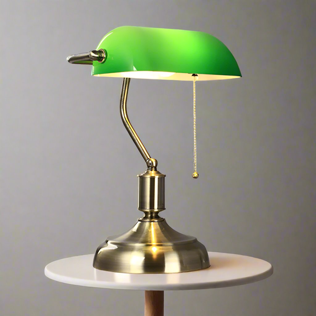 Glass Table Lamp in European Style