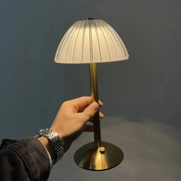 Crystal Metal Wireless Table Lamp
