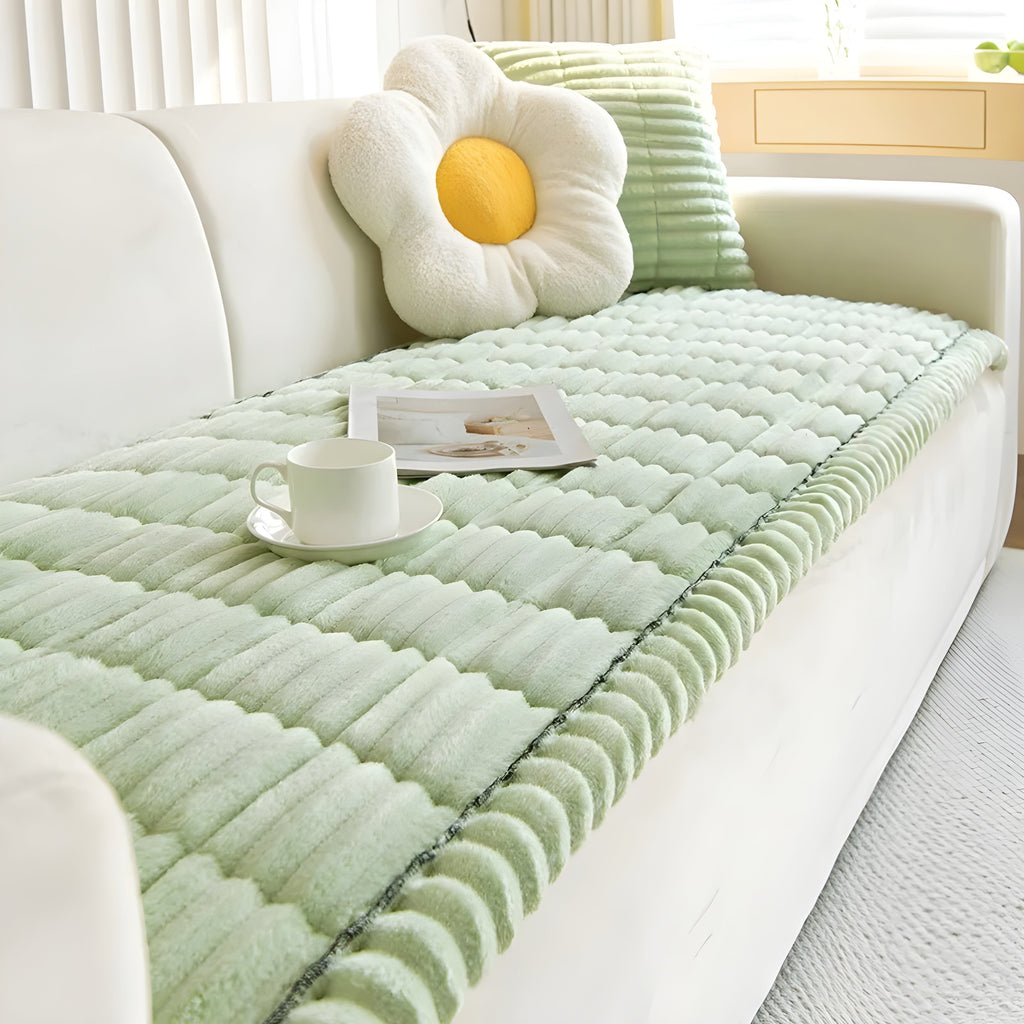 RibCover Classic | Non-slip Sofa Cover Made of Textured Fabric
