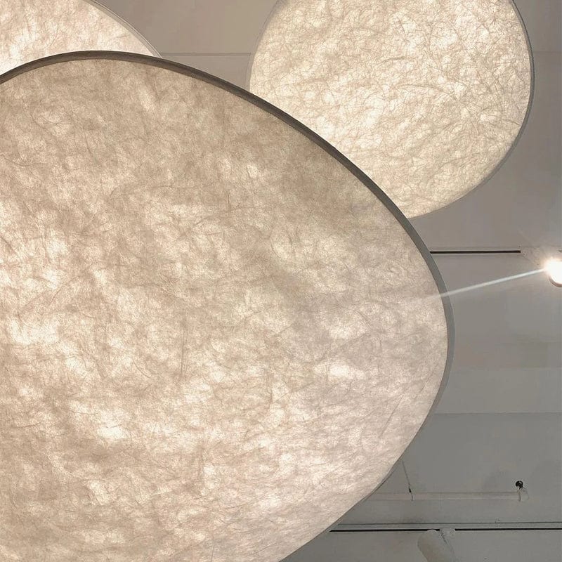 Japandi Style Silk Pendant Lamp Chandelier