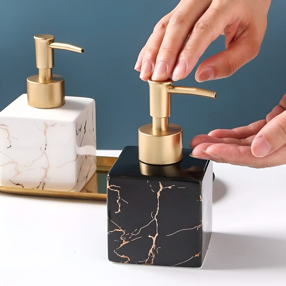 Marble Soap Dispenser for Kitchen or Bathroom | Marmora