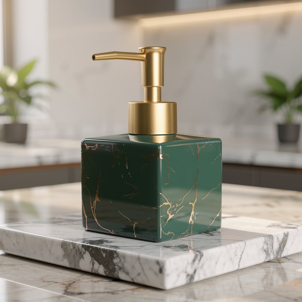 Marble Soap Dispenser for Kitchen or Bathroom | Marmora