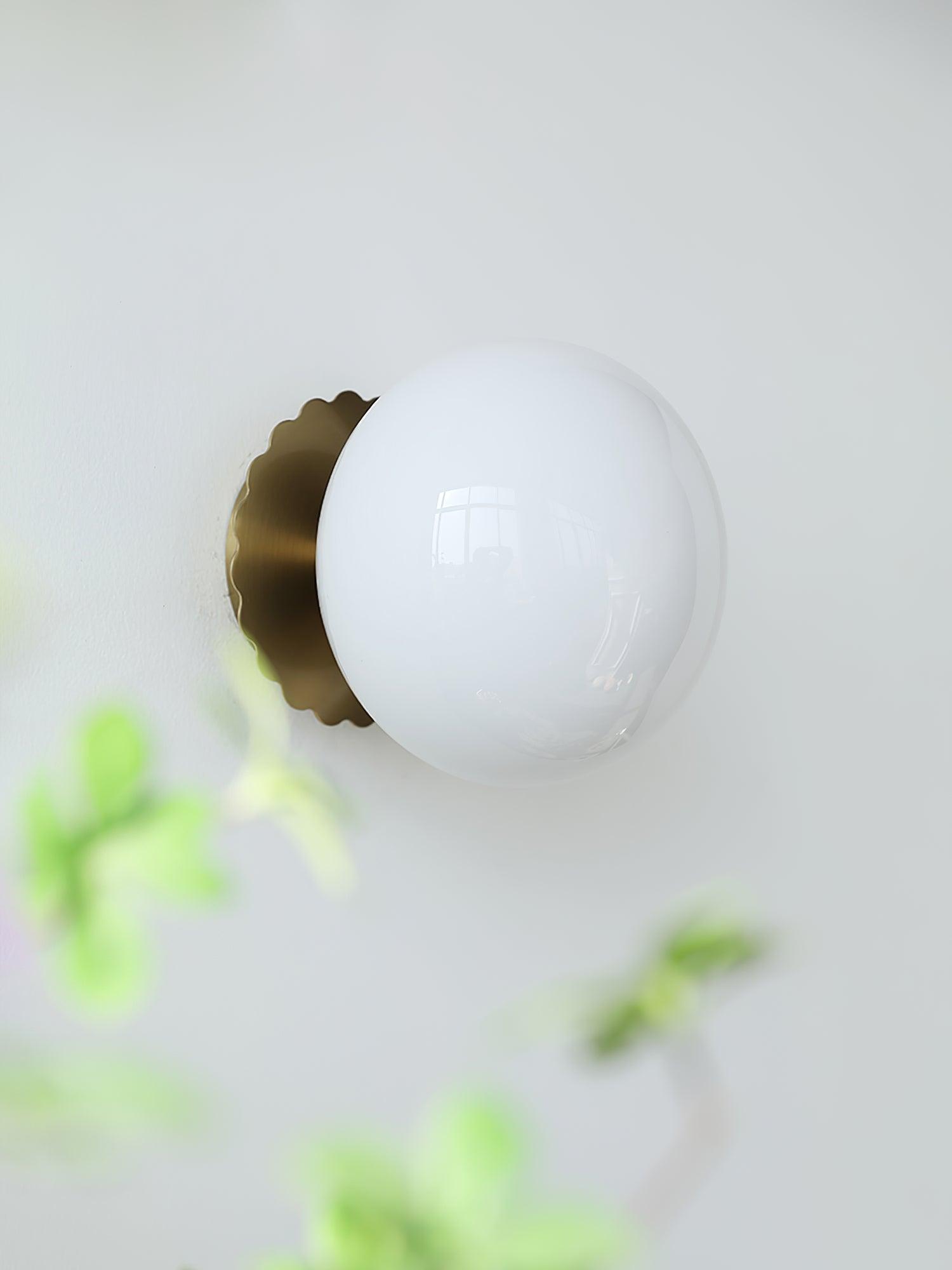 Marshmallow Wall Lamp Pink Glass | Modern Wall Light | Metal Frame | E26 E27 LED Compatible | Decorative Indoor Lighting